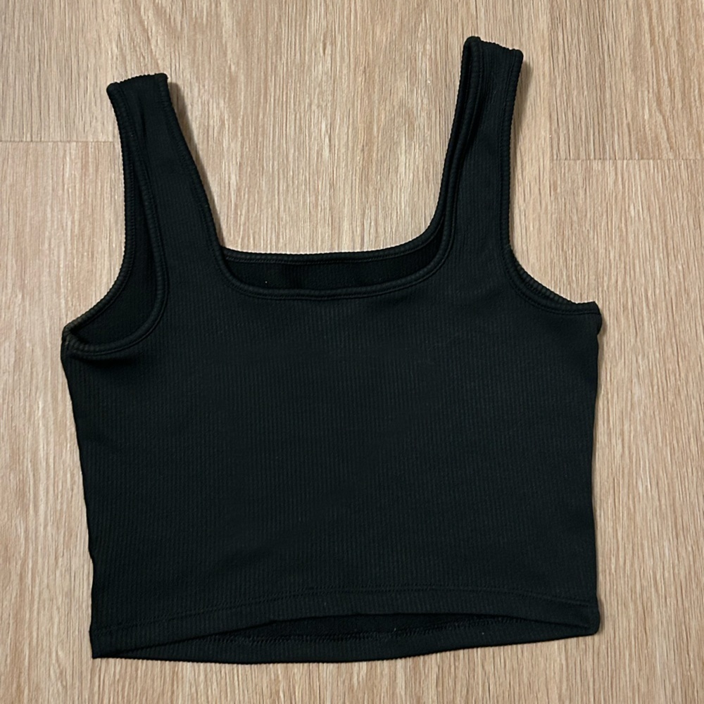 Wild Fable Black Ribbed Tank Top - Picture 2 of 3